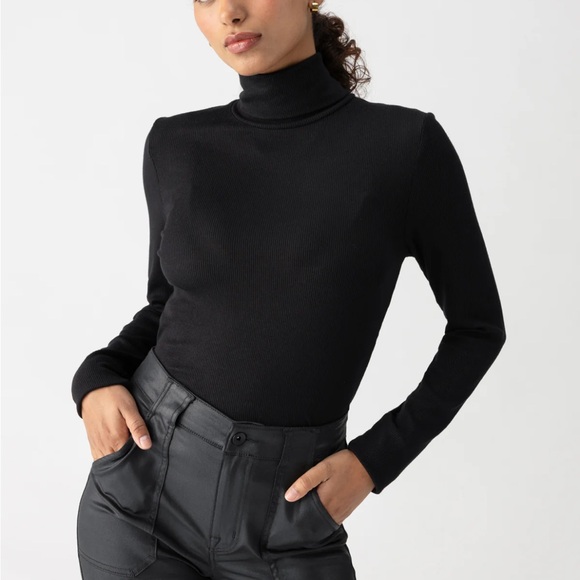 Sanctuary Tops - Sanctuary Essential Turtleneck Top Black Women’s Size Extra Small